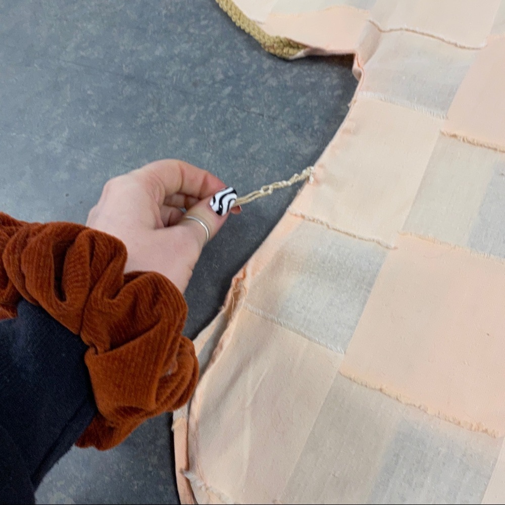 Vintage 50s 60s Patchwork Checkered Blouse Top S? - image 3